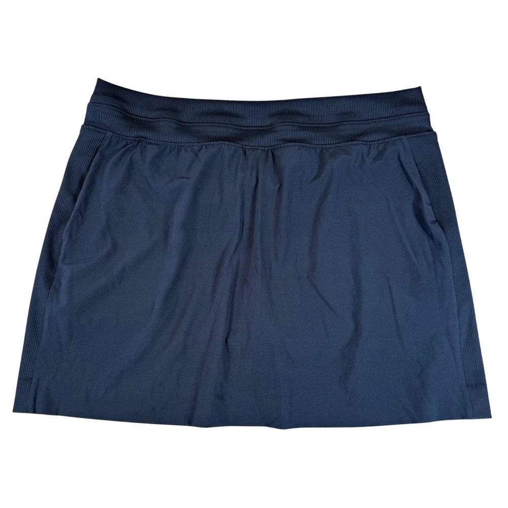 Member's Mark Navy Blue Stretch Skort Women Large MM23070 Athletic Golf Tennis
